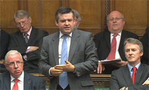 In parliament Jon Ashworth MP calls on the Health Secretary to drop the NHS Bill