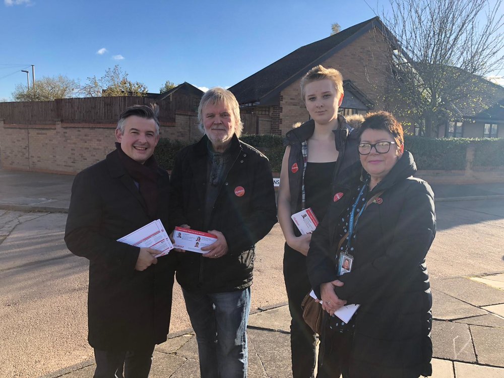 Jon and local Councillors have been out and about in Eyres Monsell today listening to concerns and doing what they can to help - Friday November 2 2018
