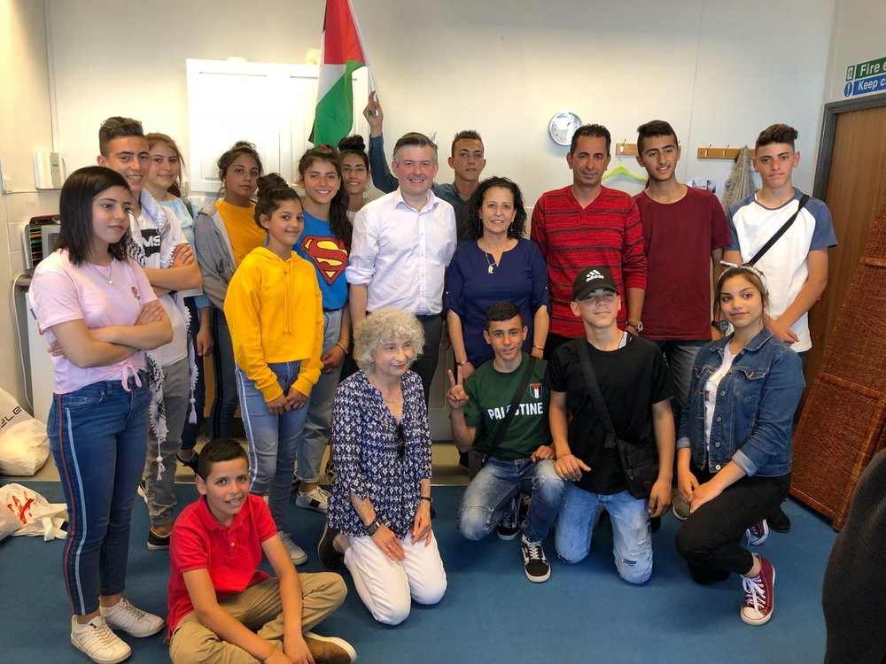 Jon Ashworth met inspirational young people from the Hakaya Band which is part of the Ghirass Cultural Centre in Bethlehem - Friday June 29 2018