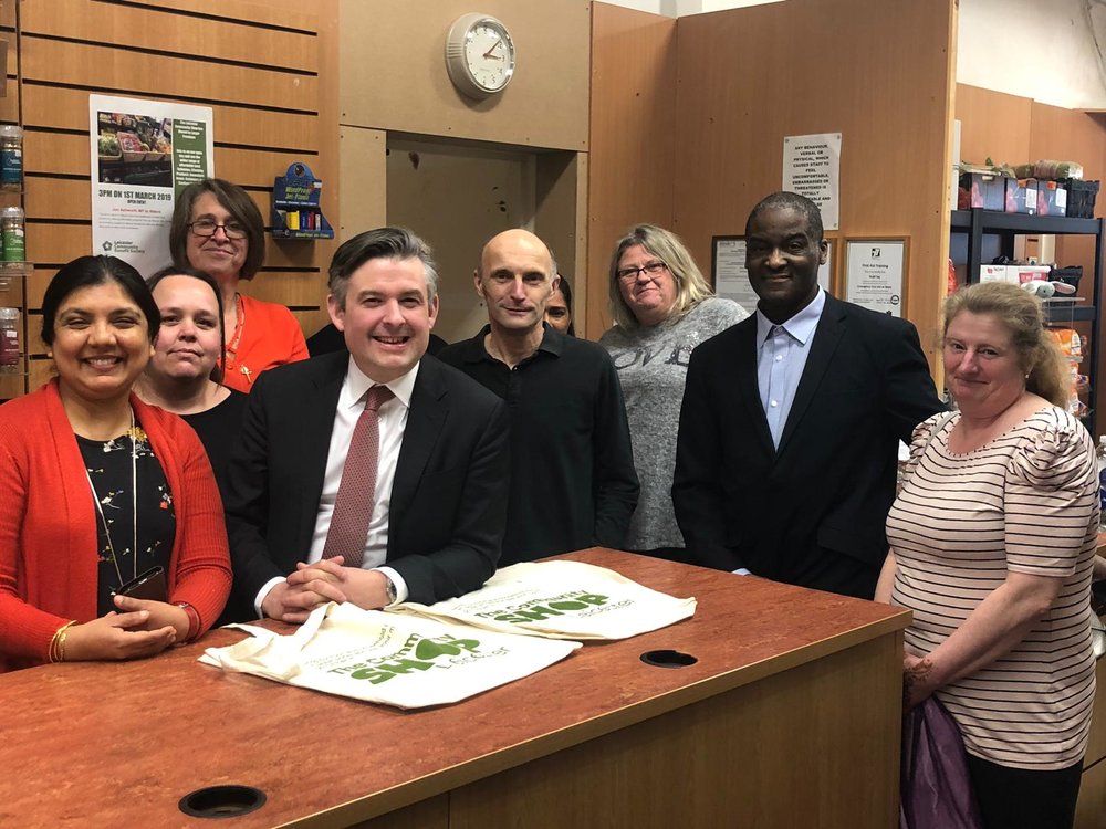 Jon visited the Leicester Community Shop which has recently moved into larger premises on Bishop Street - Friday March 1 2019