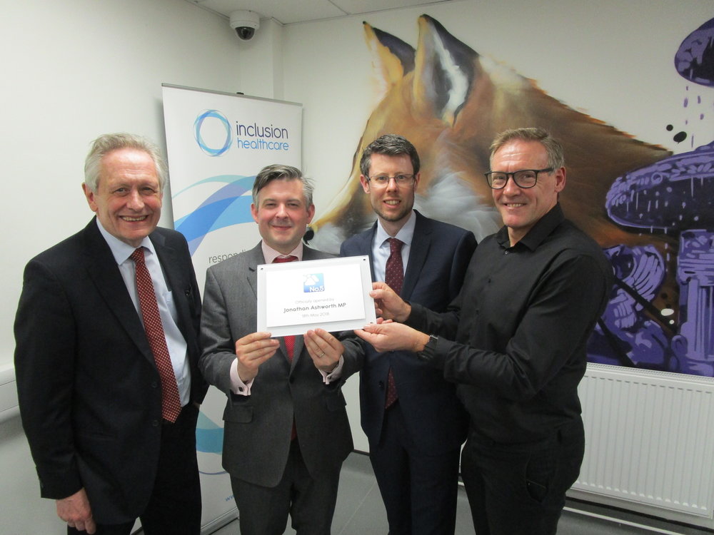 Jon officially opens No. 5 – a new day centre offering help and support to people with alcohol and drug misuse problems - Friday May 18 2018