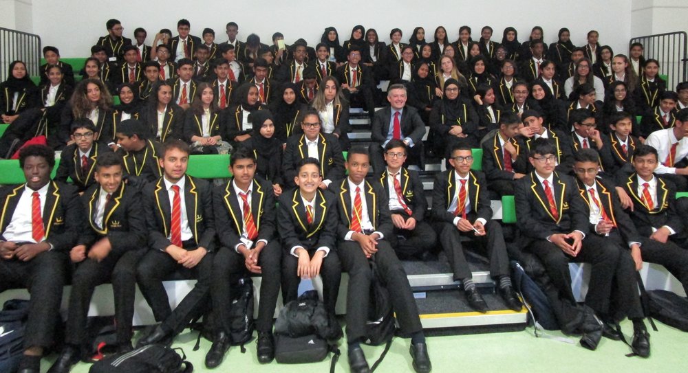 Jon met with Year 10 from Crown Hills Community College and took part in a Question and Answer session - Friday October 12 2018