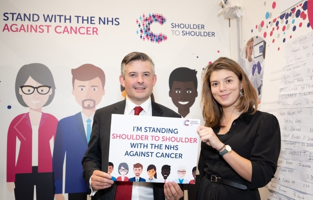 Jon is backing Cancer Research UK’s appeal for more NHS staff to deliver the life-saving cancer tests and treatments people need - Tuesday October 2 2018