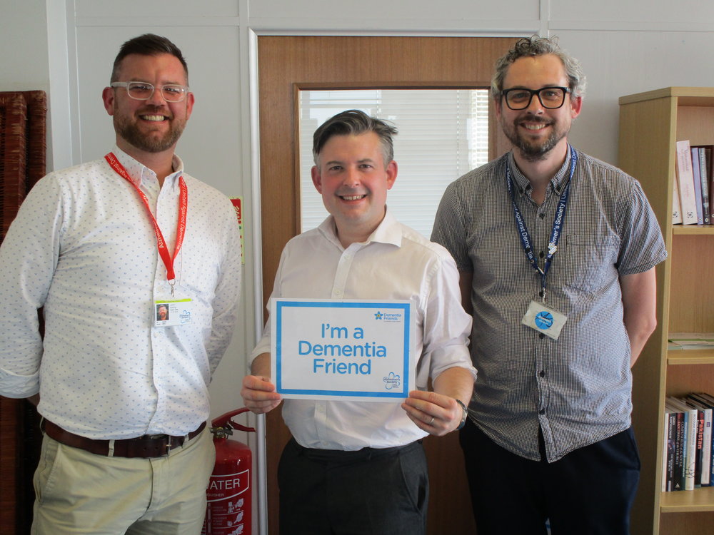Jonathan Ashworth, Shadow Secretary of State for Health, took part in a Dementia Friends information session organised by Alzheimer’s Society - Friday April 20 2018