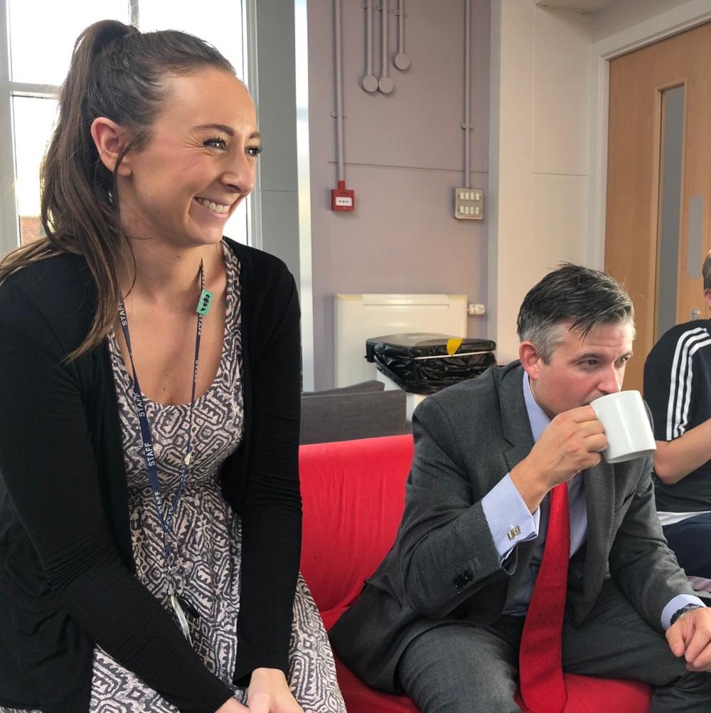 Jon visited Willow Bank Day School, part of The Children's Hospital School, to take part in their Macmillan Coffee Morning - Friday September 28 2018