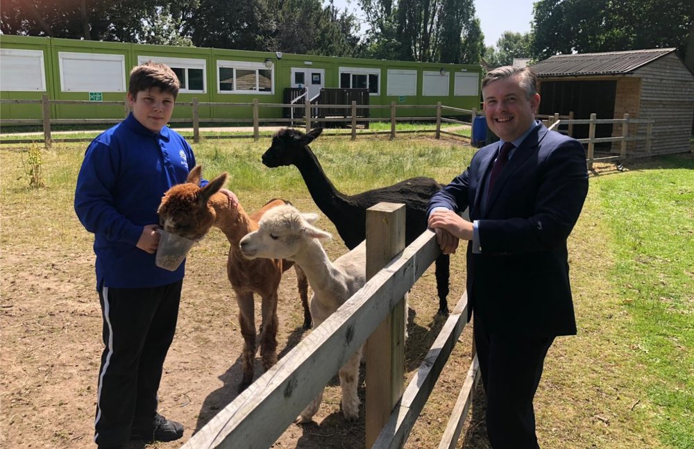 Jon visits Millgate School as part of the ‘‘Send My Friend to School’’ campaign to ensure quality education for all children - Friday June 28 2019