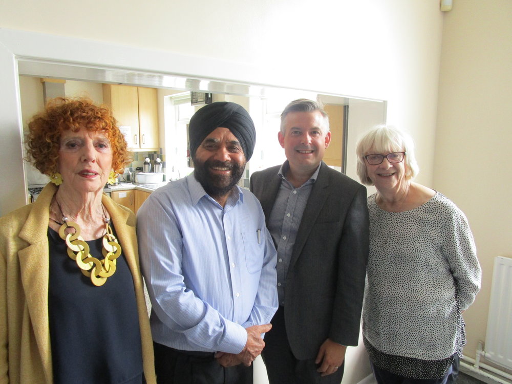 Jon Ashworth called into West Knighton Coffee Morning to meet local people and take up any issues they had - Thursday September 6 2018