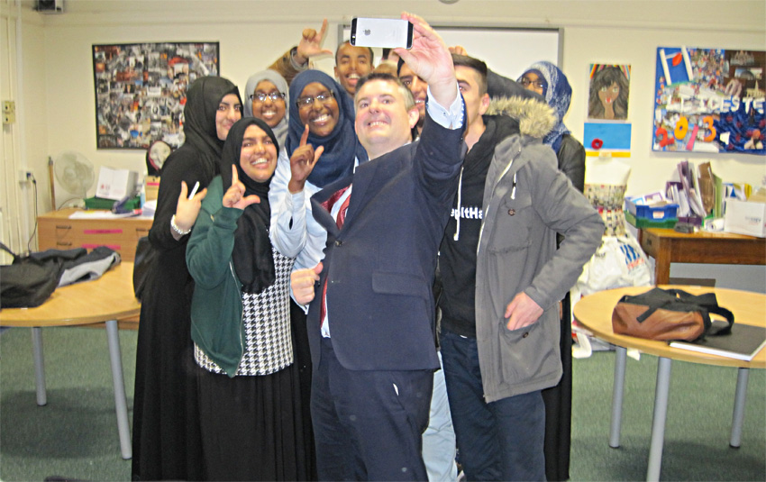 a massive selfie
