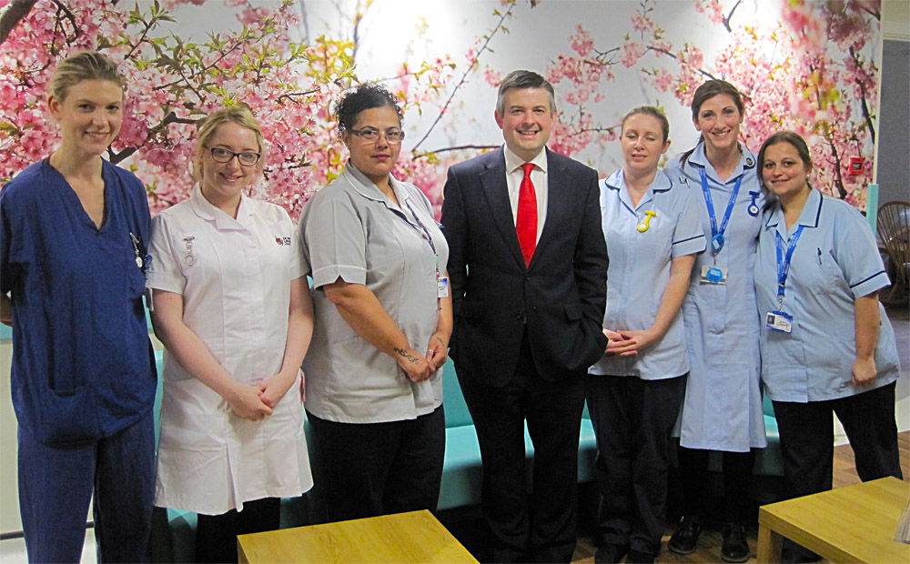 Jon with members of the Maternity Team