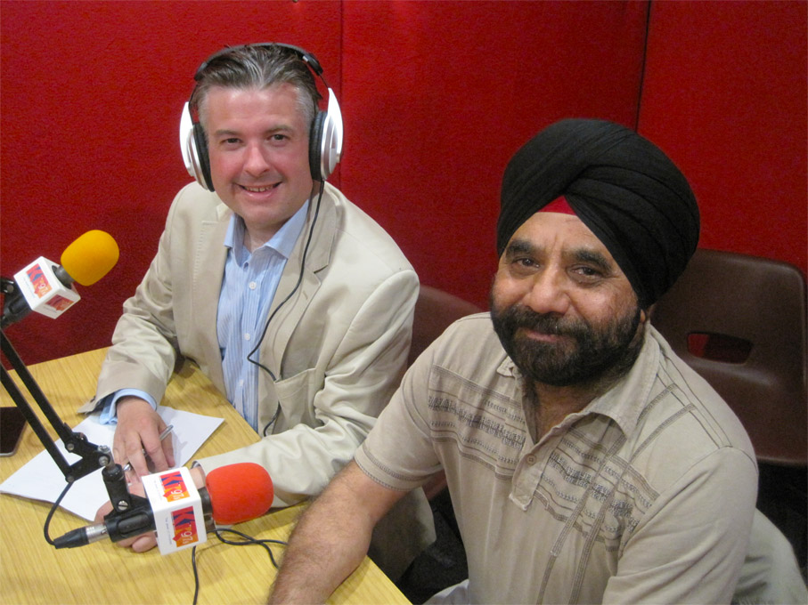 Jon with Councillor Gugnani