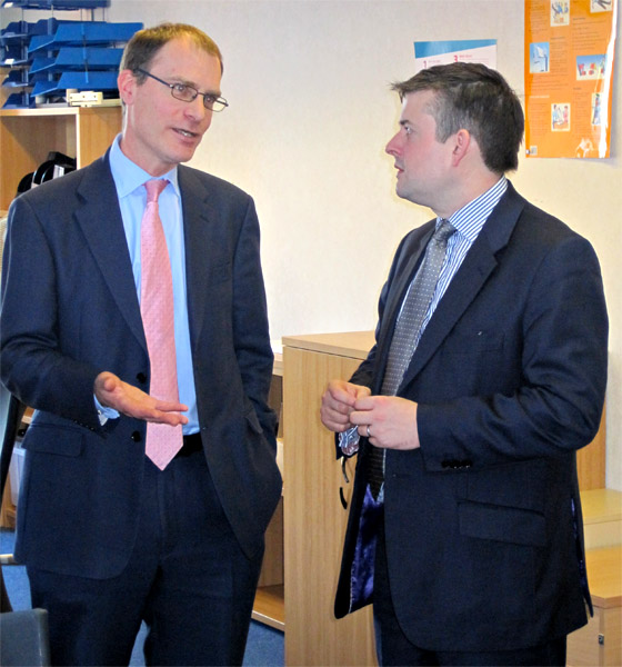 Jon with Peter Calderbank, Chief Executive