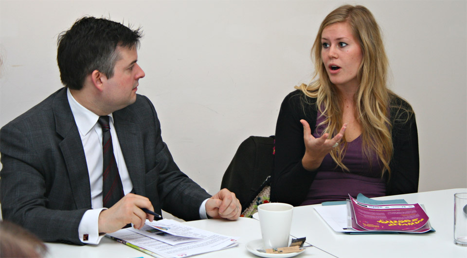Jon with Rachel Eke (founder of Movin’2gether)