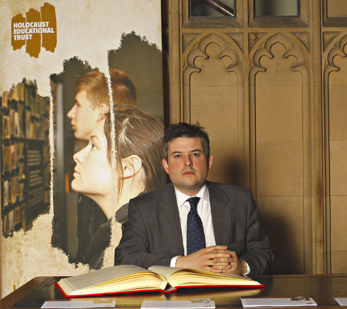 Jon, with the Book of Commitment in the House of Commons