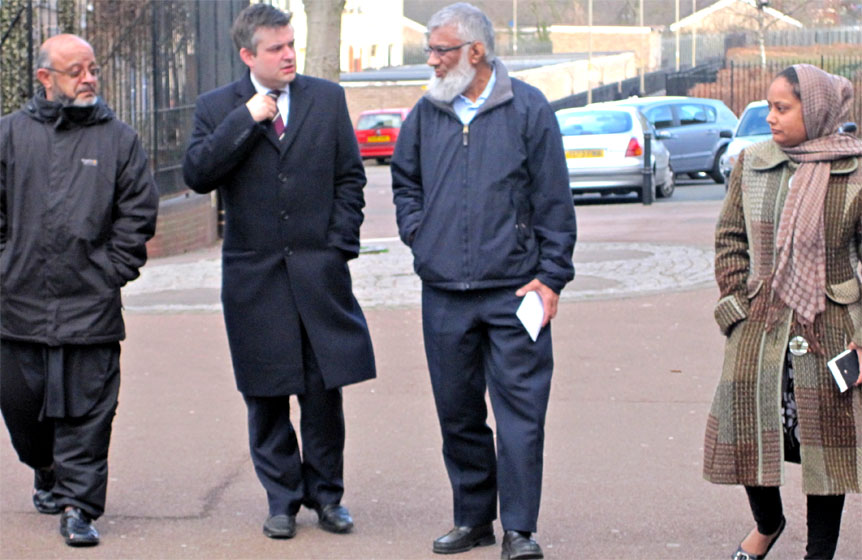 Cllr Aqbany, Jon, Ebrahim and Gulnar