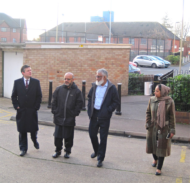 Jon, Cllr Aqbany, Ebrahim and Gulnar