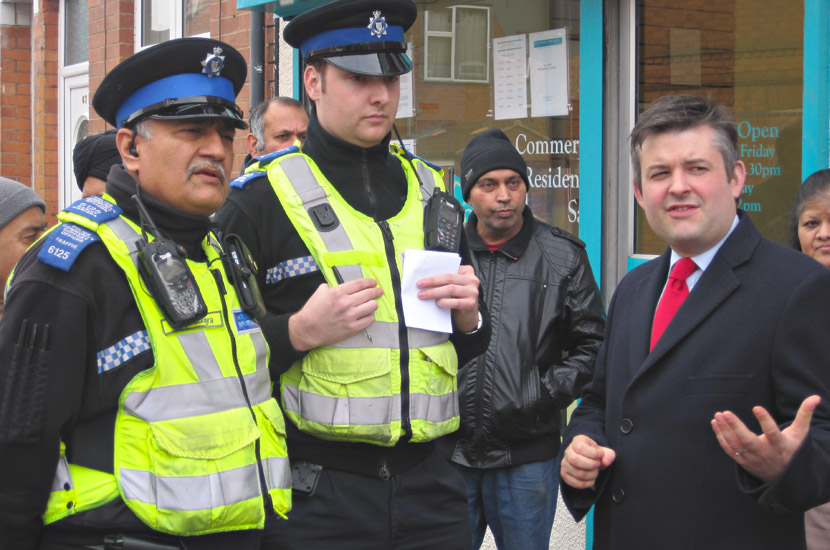 Jon with PCSOS Ranjit Sonigra and Sam Tranton