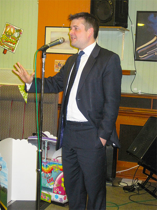Jon speaking at the SAFTAs