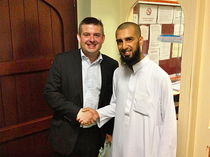 Jon at Masjid Al Falah for Iftar