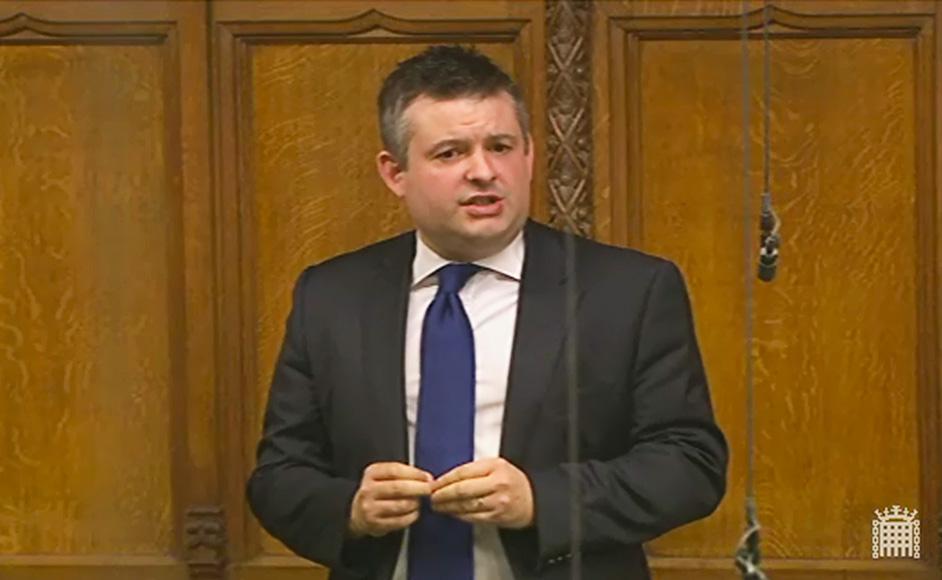 Jon speaking in Parliament