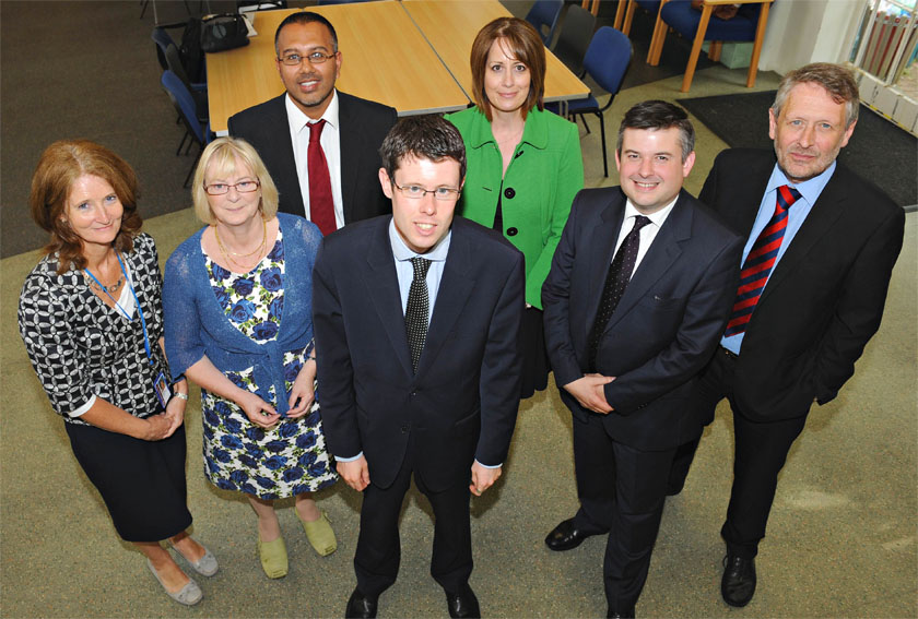 Members of the Leicester Child Poverty Commission at the Linwood Centre on Saffron Lane